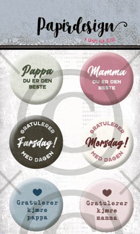 PD 1639 Mamma og pappa ( 6 buttons )