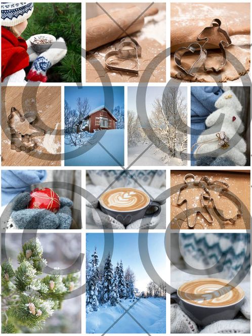 Hovedbilde Julemotiv ( 25 klippeark )