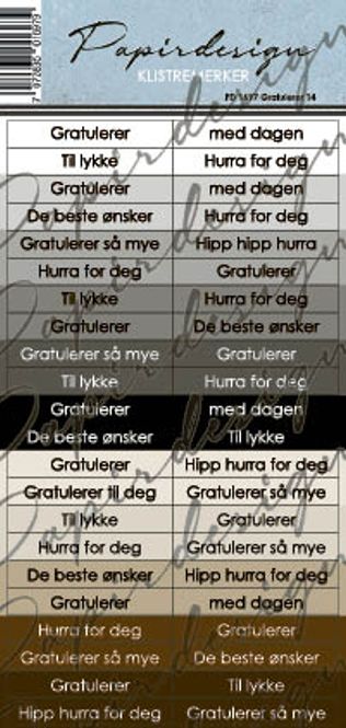 Hovedbilde PD 1697 Gratulerer 14 (6 ...